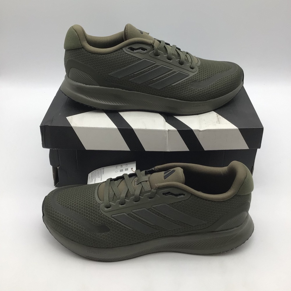 Adidas Runfalcon 5 Mens Running Shoes Olive Green Shadow IE0525 Size 9 NEW